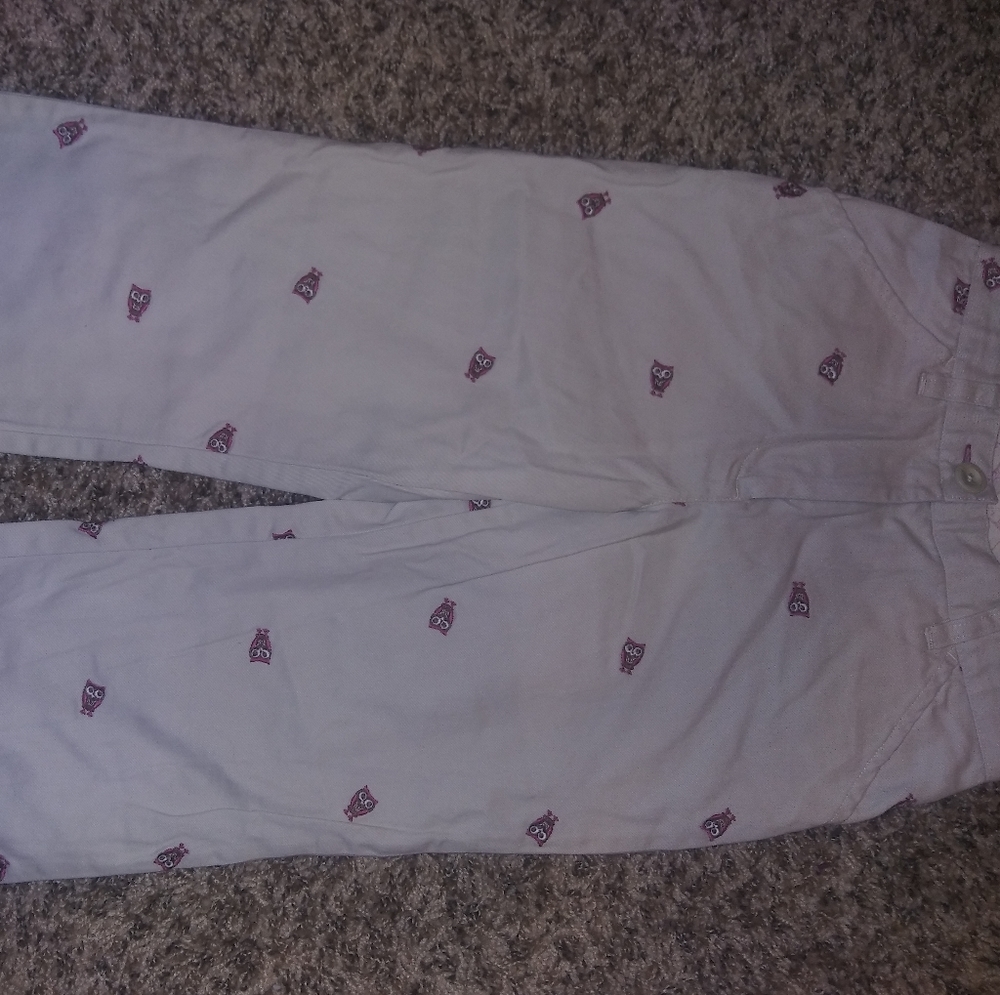 Girls LL Bean size 6X- 7 Tan Chino pants
